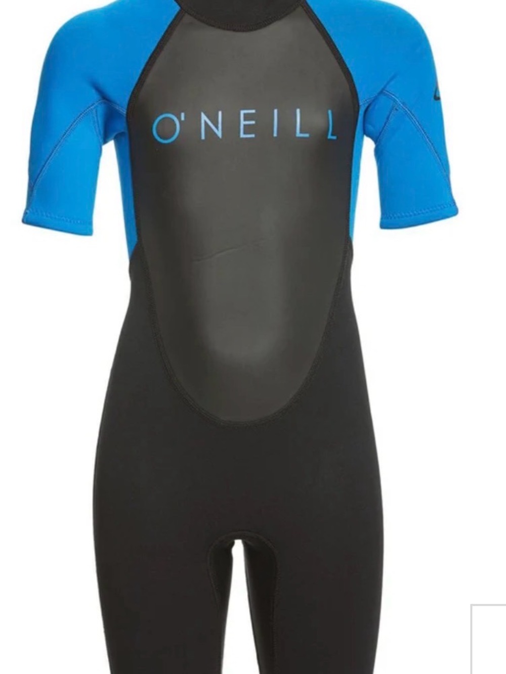 O'Neill youth sz 10 Black and Blue Short Sleeve wet suit retail $125